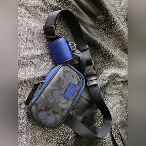 Coach Black and Blue Crossbody Bag